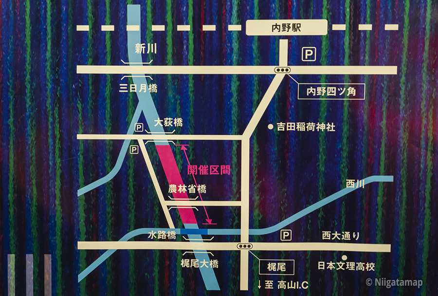 新川ほたる開催場所地図